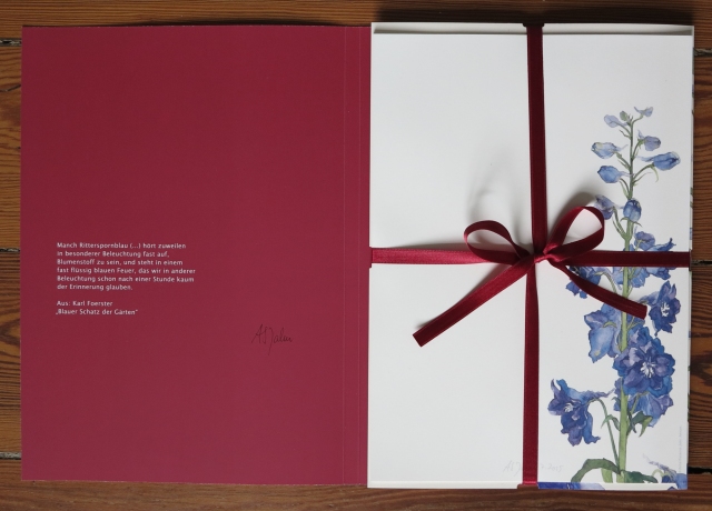 Mappe „Blaue Blumen