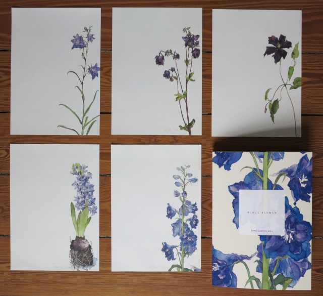 Mappe „Blaue Blumen