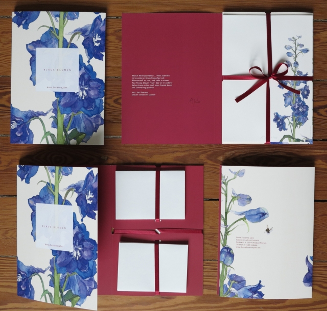 Mappe „Blaue Blumen