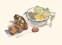Hexenröhrling, 2006, Aquarell und Graphit auf Hadern